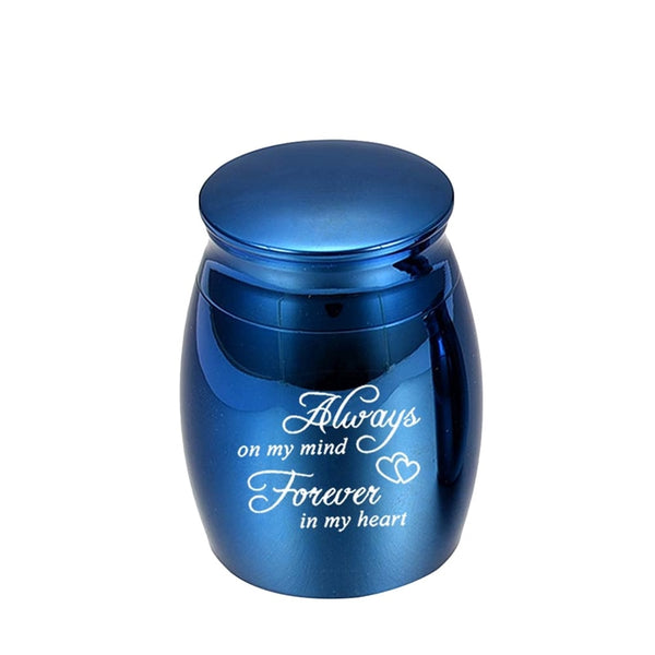 Mini urne ''Always on my mind, Forever in my heart'' cendre - Urne Cinéraire Lambert