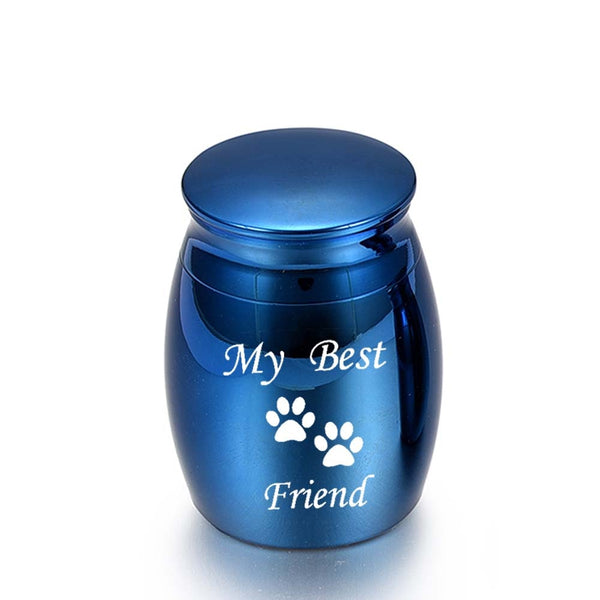 Urne commémorative avec imprimée de pattes. ''My Best Friend'' cendre - Urne Cinéraire Lambert