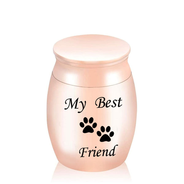 Urne commémorative avec imprimée de pattes. ''My Best Friend'' cendre - Urne Cinéraire Lambert