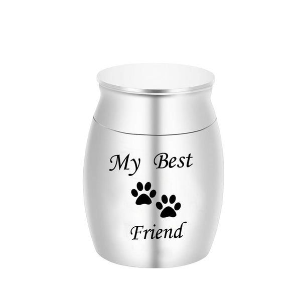 Urne commémorative avec imprimée de pattes. ''My Best Friend'' cendre - Urne Cinéraire Lambert