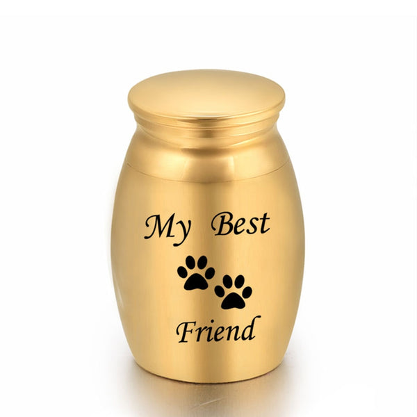 Urne commémorative avec imprimée de pattes. ''My Best Friend'' cendre - Urne Cinéraire Lambert