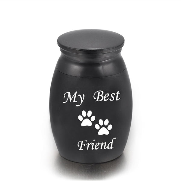 Urne commémorative avec imprimée de pattes. ''My Best Friend'' cendre - Urne Cinéraire Lambert