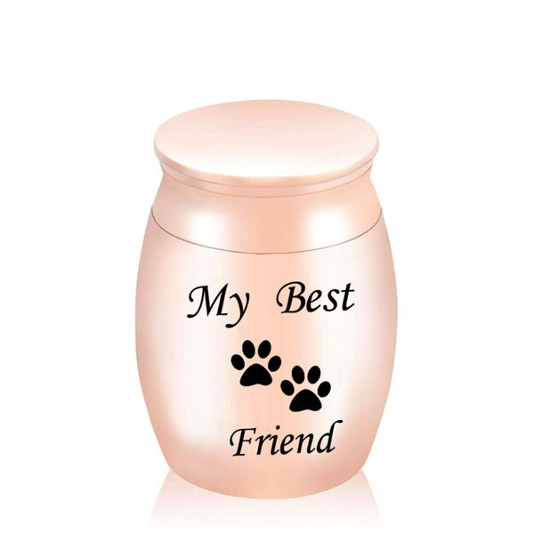 Urne commémorative avec imprimée de pattes. ''My Best Friend'' cendre - Urne Cinéraire Lambert