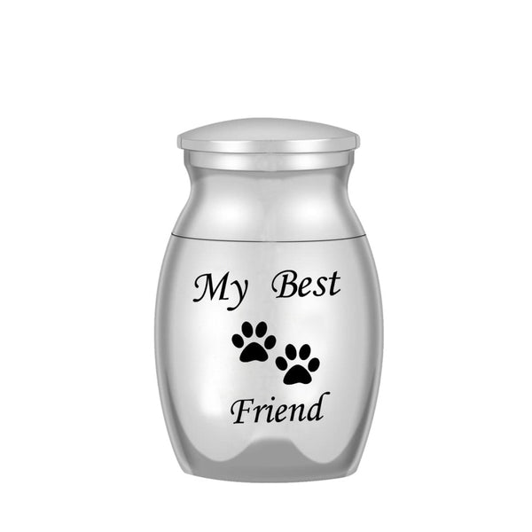 Urne commémorative avec imprimée de pattes. ''My Best Friend'' cendre - Urne Cinéraire Lambert