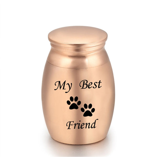 Urne commémorative avec imprimée de pattes. ''My Best Friend'' cendre - Urne Cinéraire Lambert