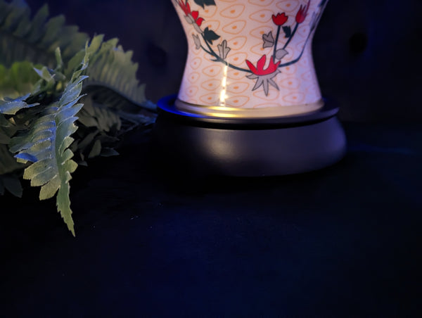 URNE COLIBRI ET FLEURS