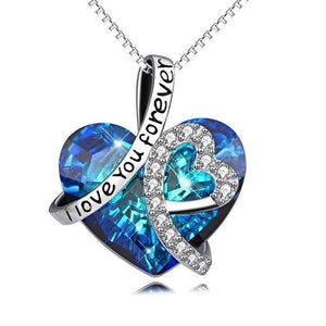Collier avec pendentif cœur «I Love You Forever» cendre - Urne Cinéraire Lambert