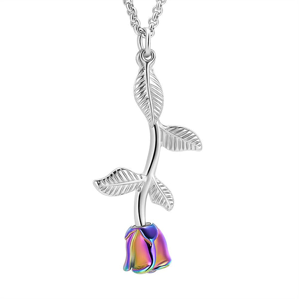 Pendentif en forme de rose pour cendre cendre - Urne Cinéraire Lambert